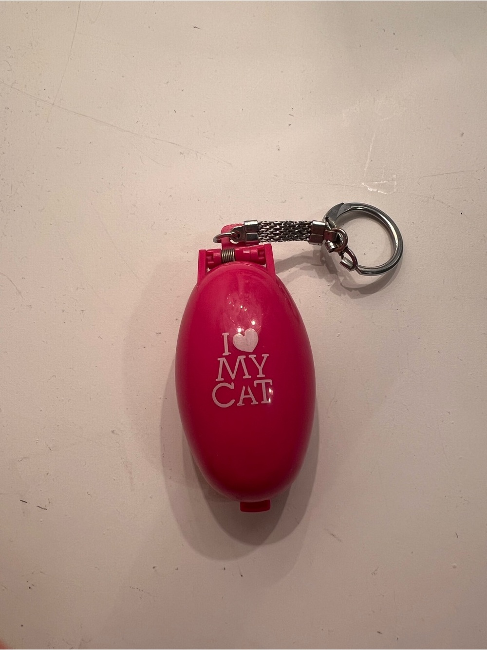 Takara Pocket Critters Keychain I Love My Cat Key Ring